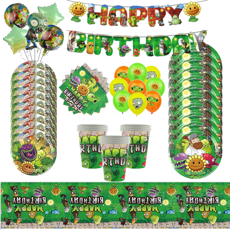 Zombie Party Games - Cute Cartoon Plants V.S. Zombies game