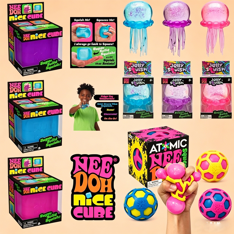 Party Games Questions - New NeeDoh Squishy Schylling/// Atomic Stress