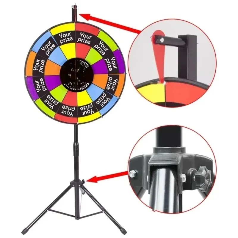 Party Games Spin The Wheel - 【2026】24-Inch Dry Erase Color Prize Wheel