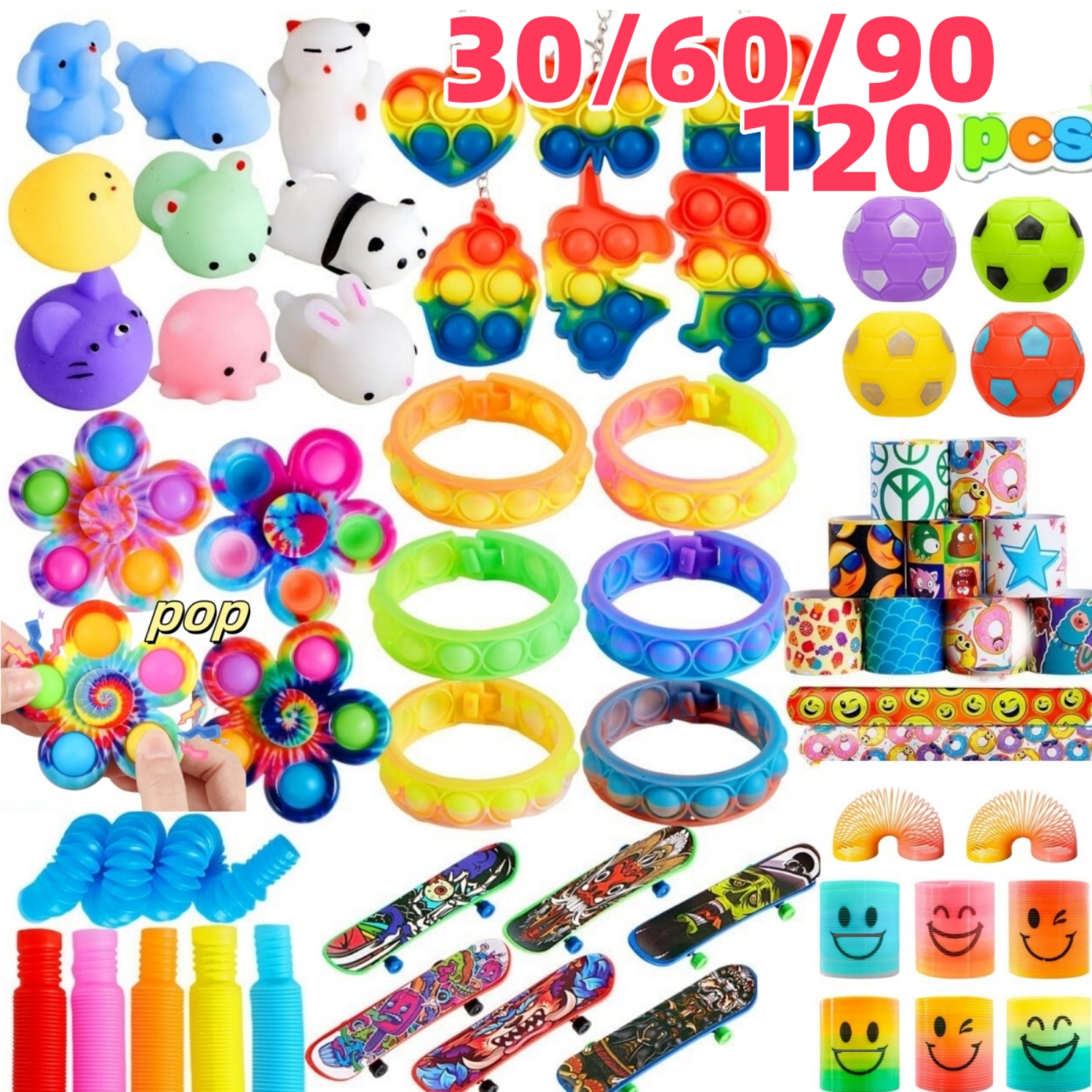 Party Games Questions - Bulk Pack of 30-120 Popular Fidget