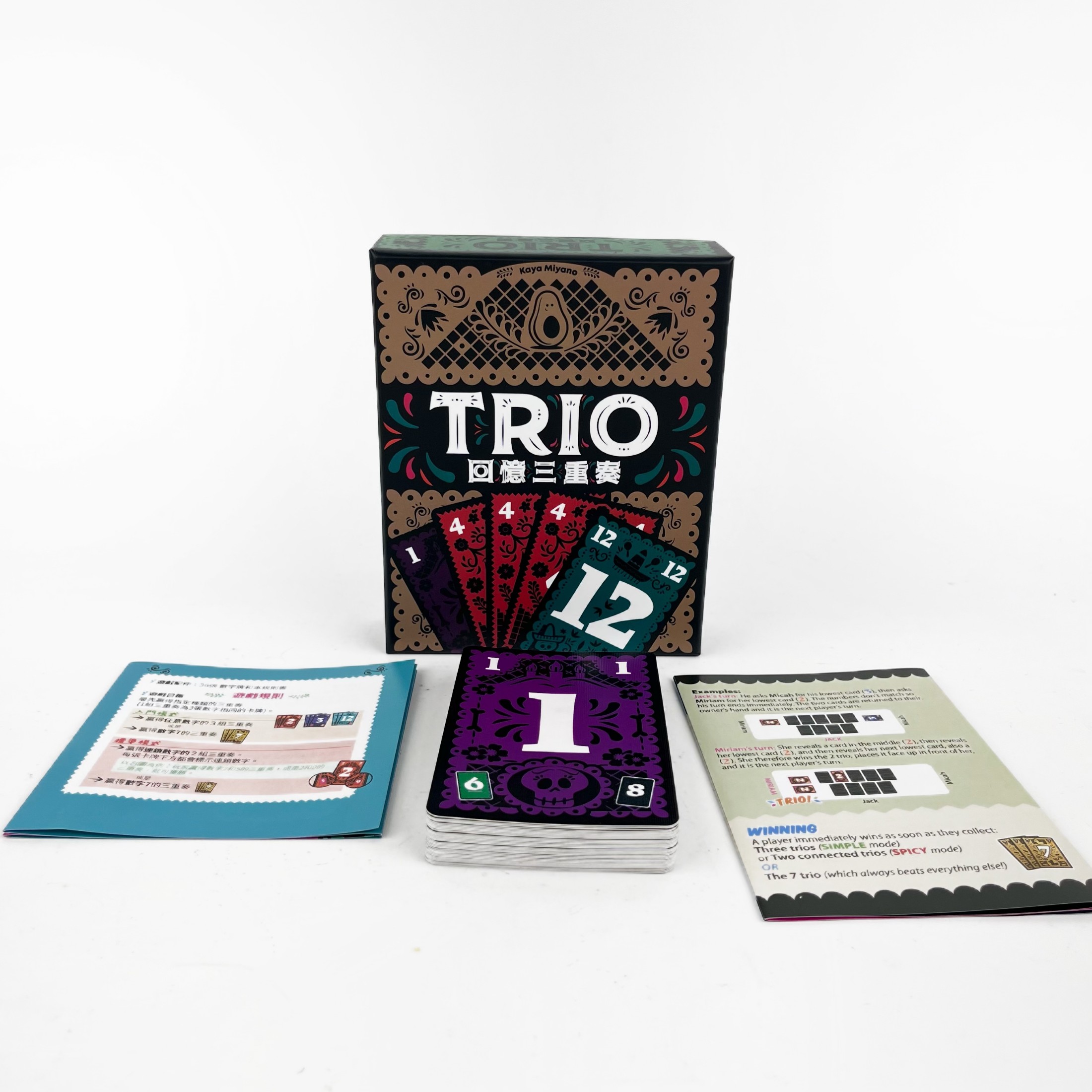 Party Games Easy - Card Game: TRIO – Timeless Strategy