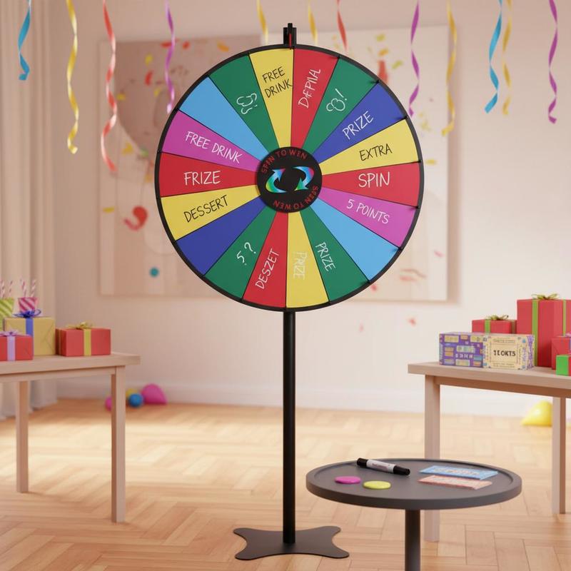 Party Games Spin The Wheel - 36 inch Spinning Prize Wheel, 18