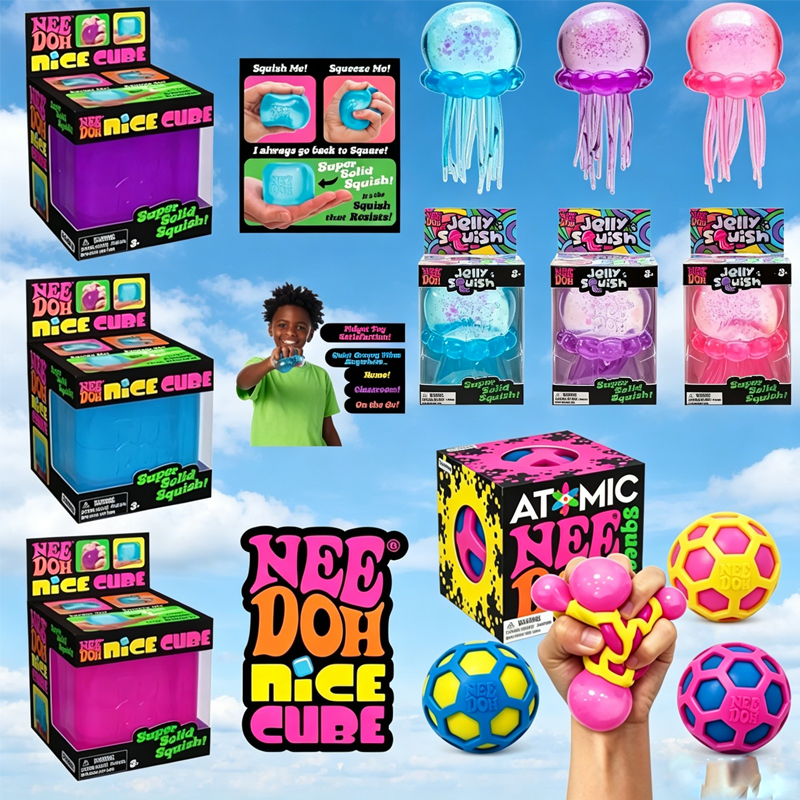 Party Games Questions - NeeDoh Squishy/; Schylling Atomic Stress Relief