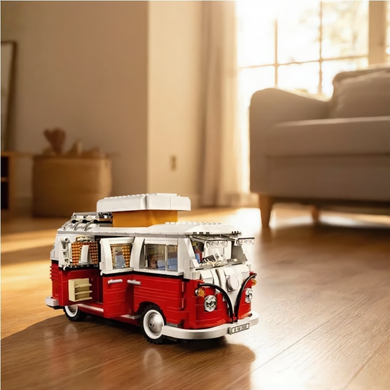 Party Games Bus - 2026 1334PCS DIY retro T1 camping