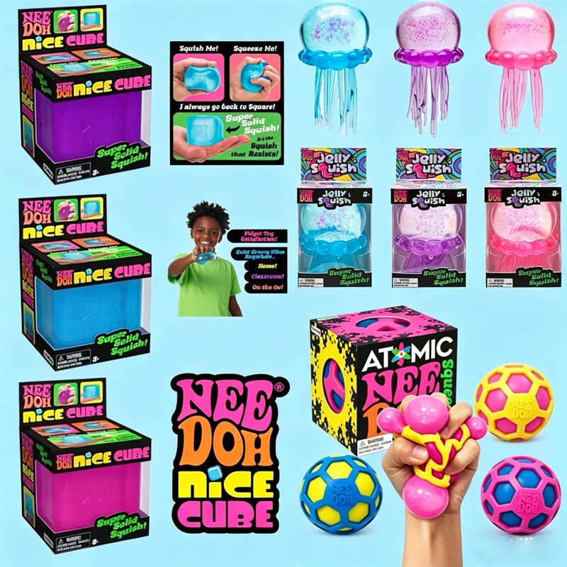 Party Games Questions - NeeDoh Squishy Schylling/ Atomic Stress Relief