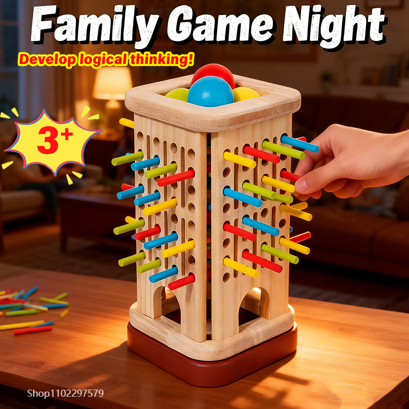 Party Games Kid Friendly - STEM Educational Wooden Toy Parent-Child Interactive