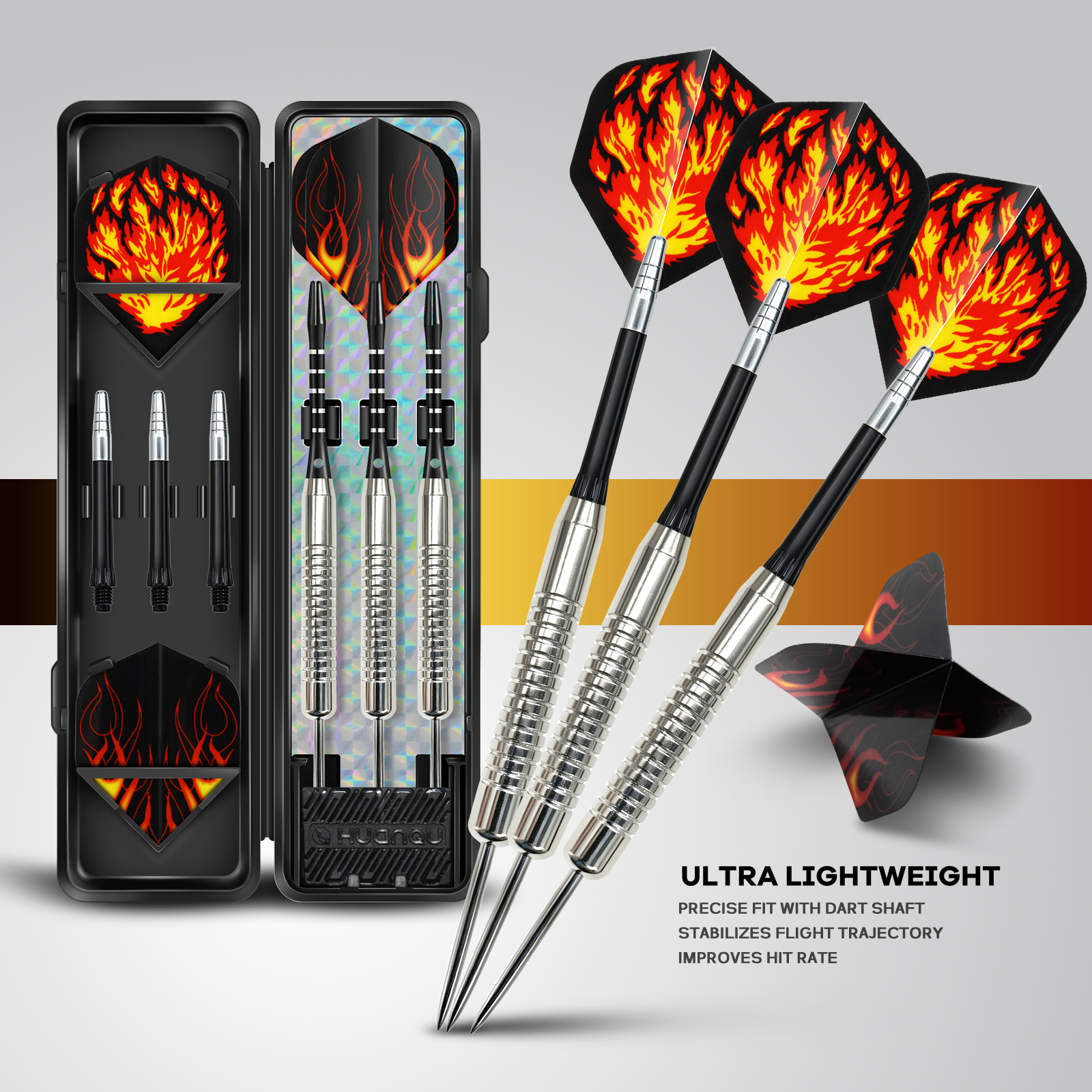 Party Games Adults Indoor - Three-Blade Flame Wind Professional Iron Dart