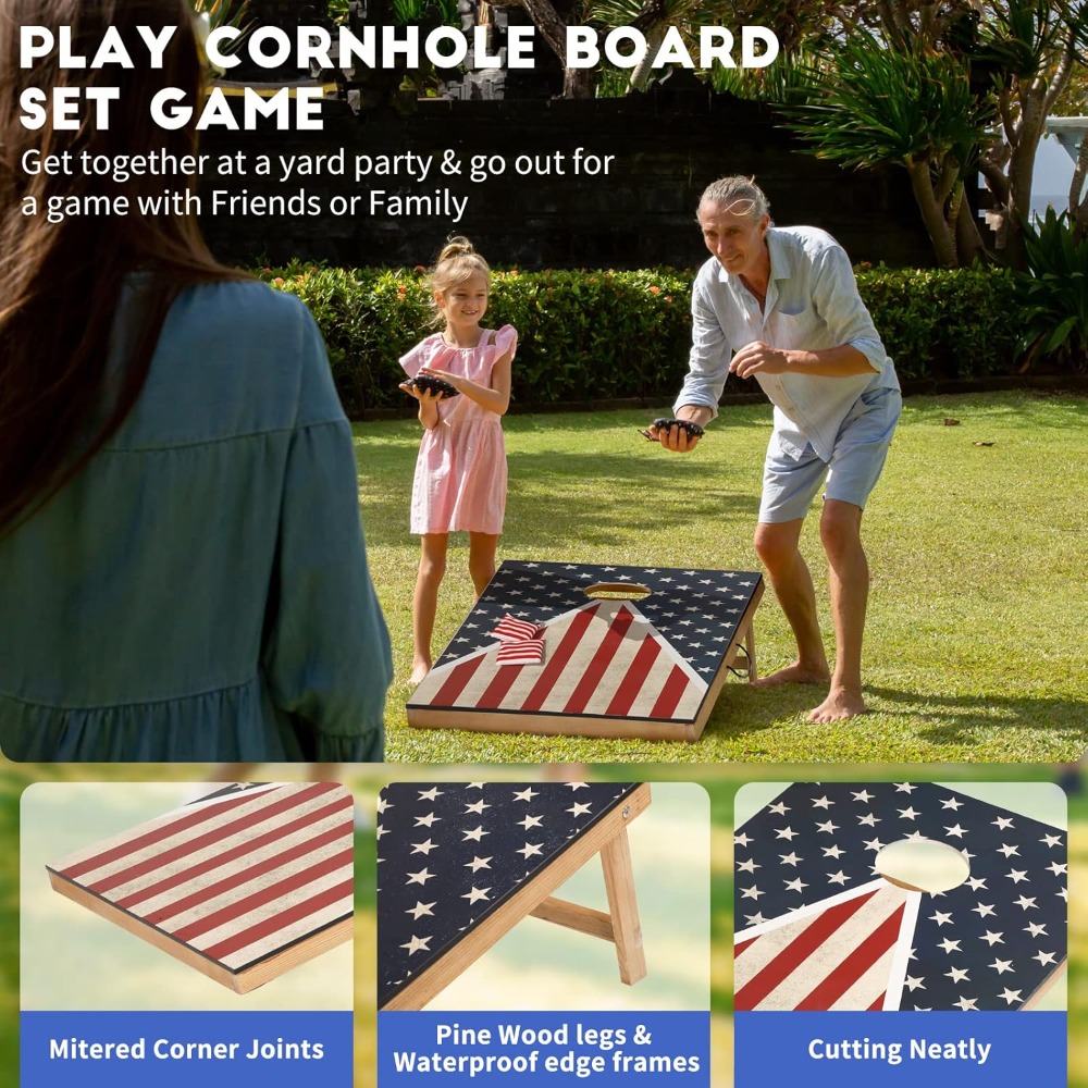 Cornhole Set, Corn Holes Outdo – Cornhole Board Set Bewertung und Preis