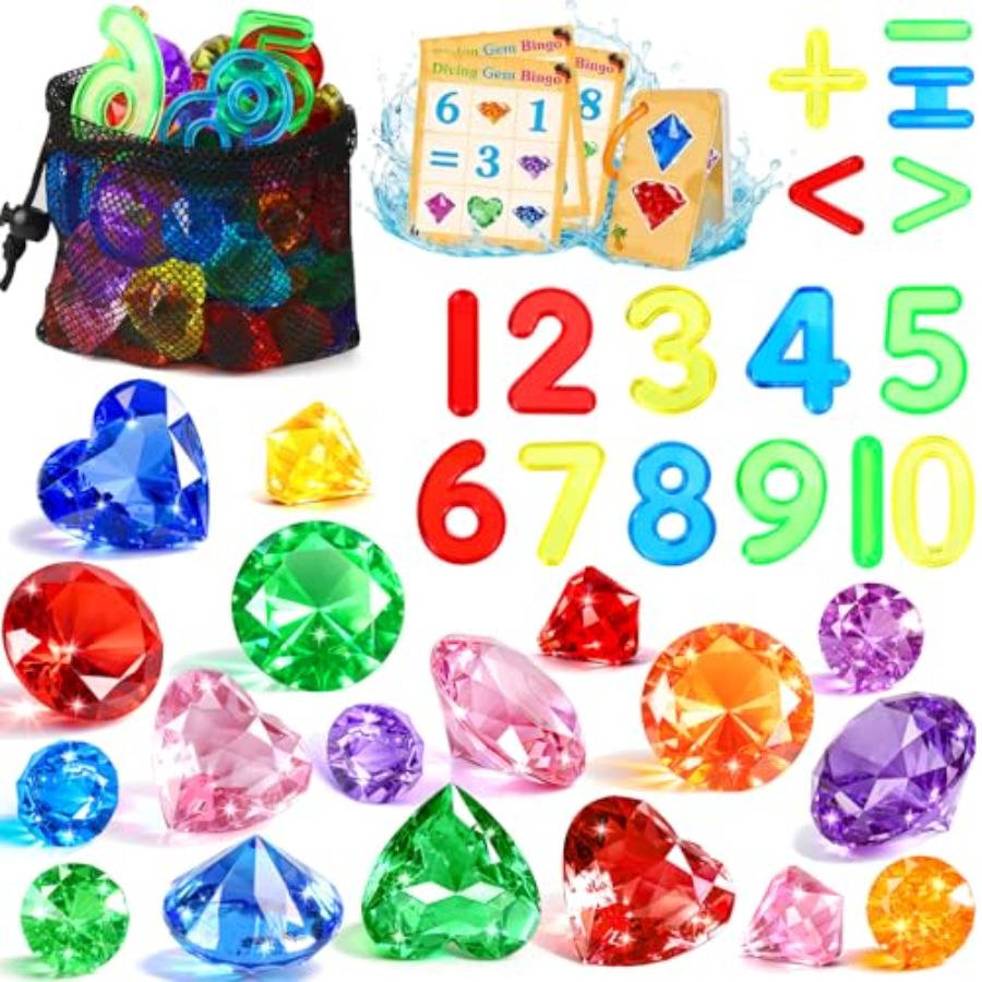 Pool Toys Diving Gems, 54 Pcs  – Scavenger Hunt Card Bewertung und Preis