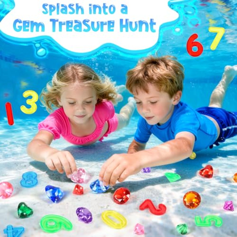 Pool Toys Diving Gems, 54 Pcs  – Scavenger Hunt Card Bewertung und Preis