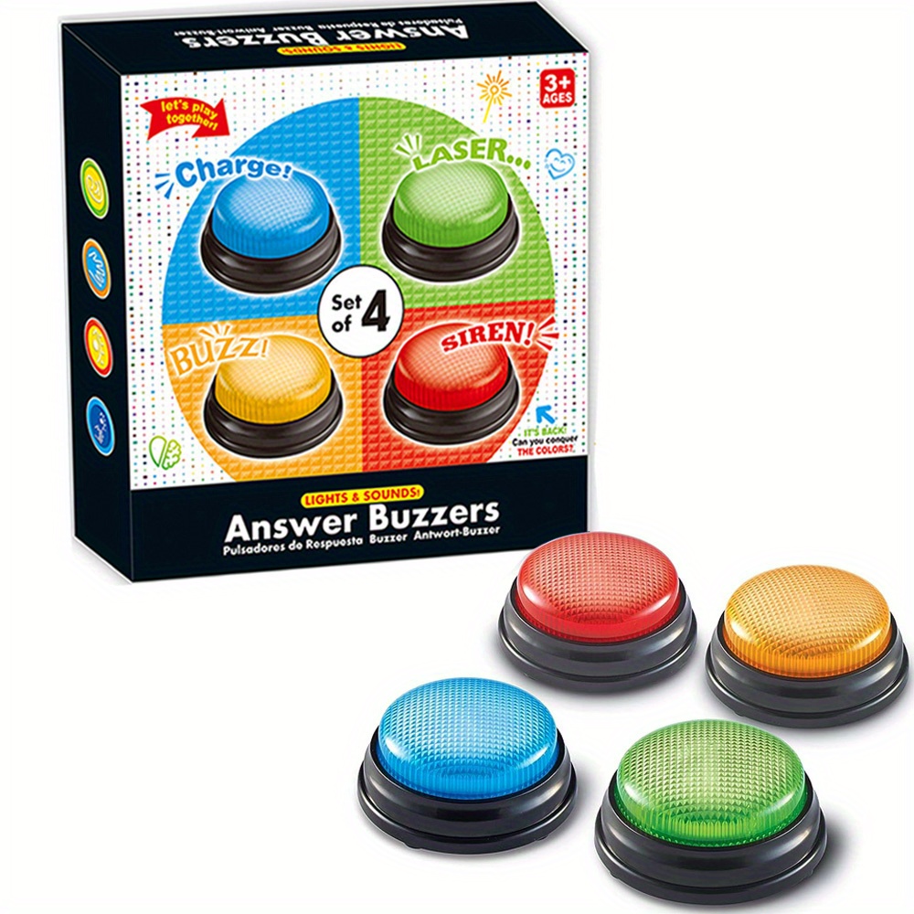 4pcs Lights and Sounds Buzzers – Party Games Quiz Bewertung und Preis