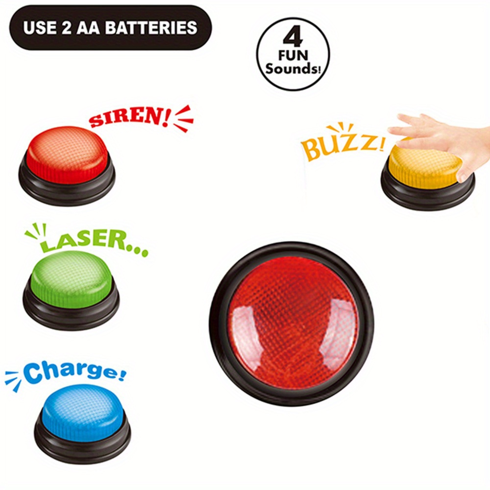 4pcs Lights and Sounds Buzzers – Party Games Quiz Bewertung und Preis