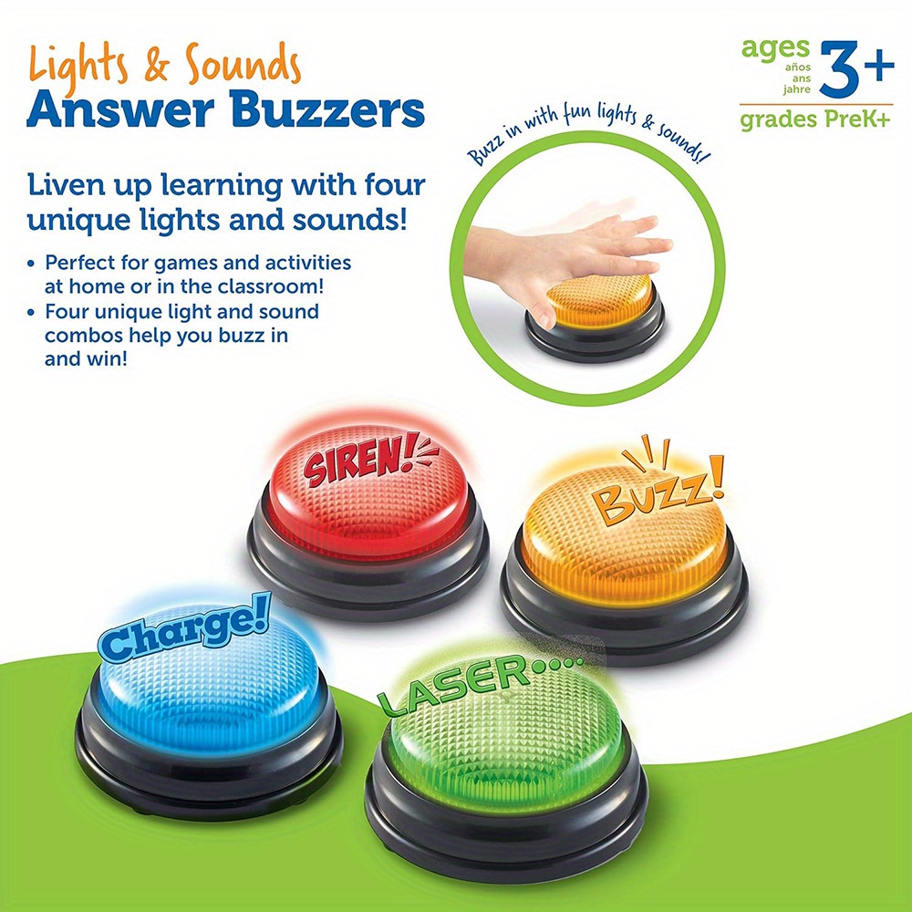 4pcs Lights and Sounds Buzzers – Party Games Quiz Bewertung und Preis