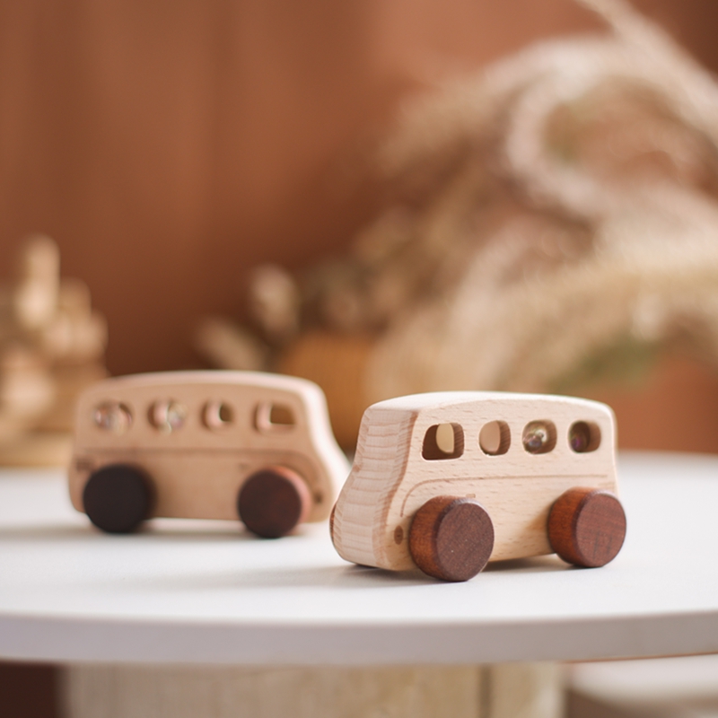 1PC Baby Wooden Toys Beech Car – Party Games Bus Bewertung und Preis
