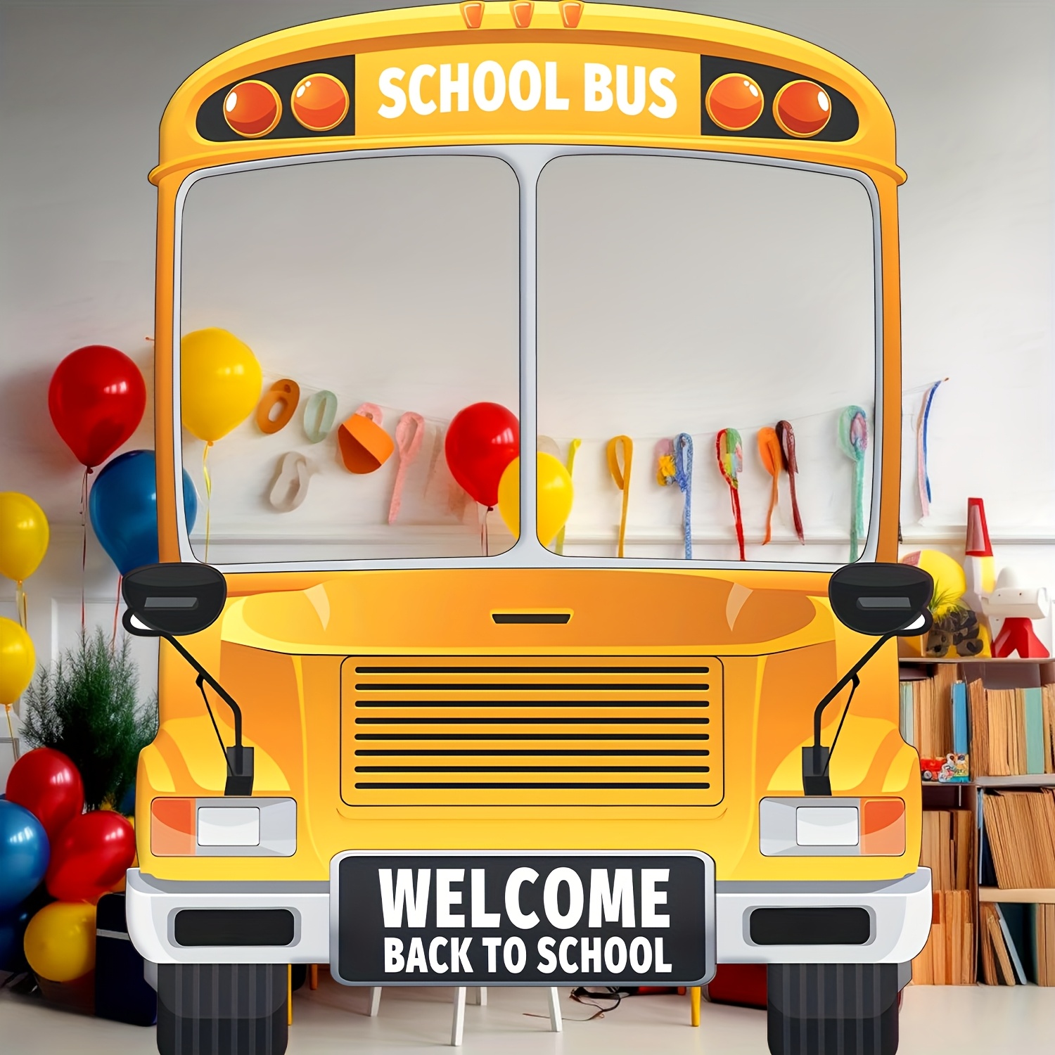 2D flat 1pc back-to-school sea – Party Games Bus Bewertung und Preis