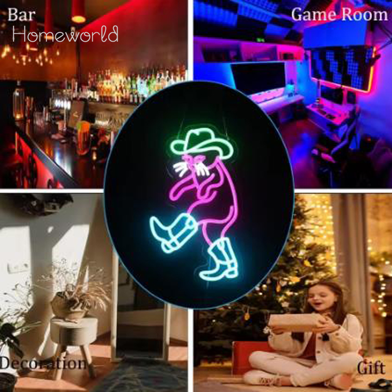 Cowboy Cat Neon Light Sign Dim – Party Games Shop Bewertung und Preis