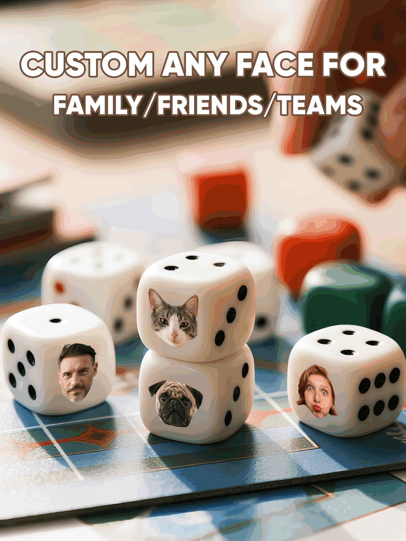 Custom Face Dice Personalized  – Party Games For Christmas Bewertung und Preis