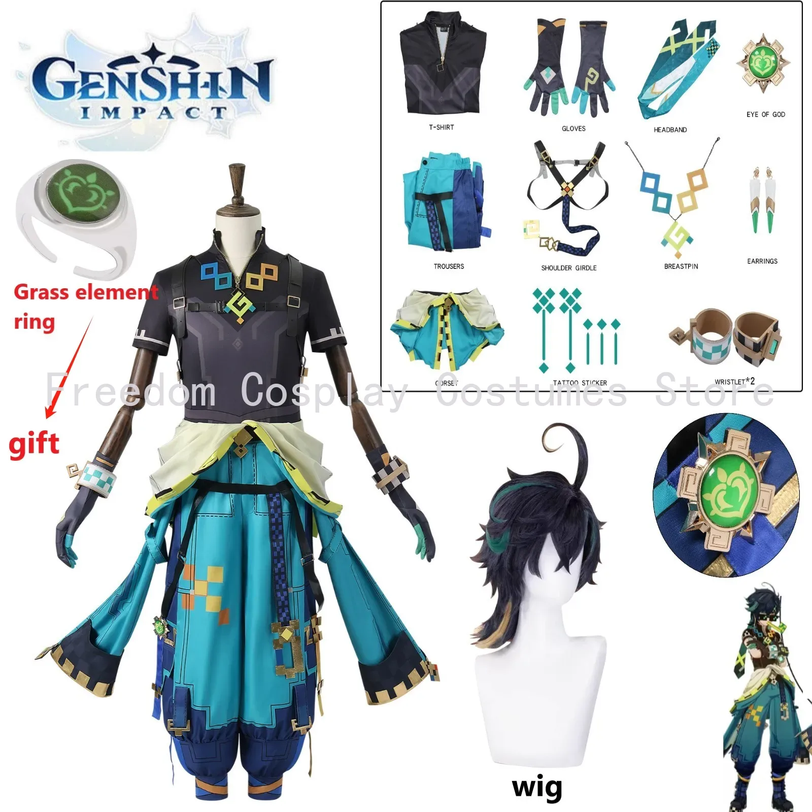 Game Genshin Impact Kinich Cos – Party Games Kit Bewertung und Preis
