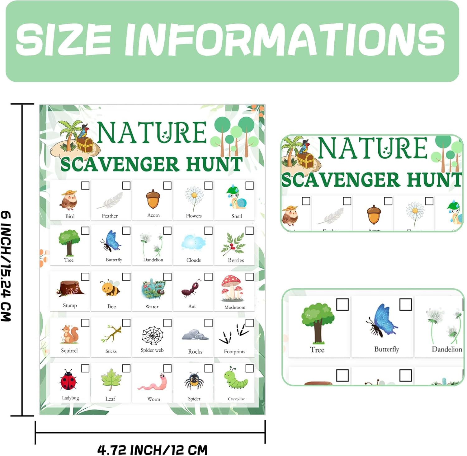 Nature Scavenger Hunt Card 5 x – Scavenger Hunt Card Bewertung und Preis