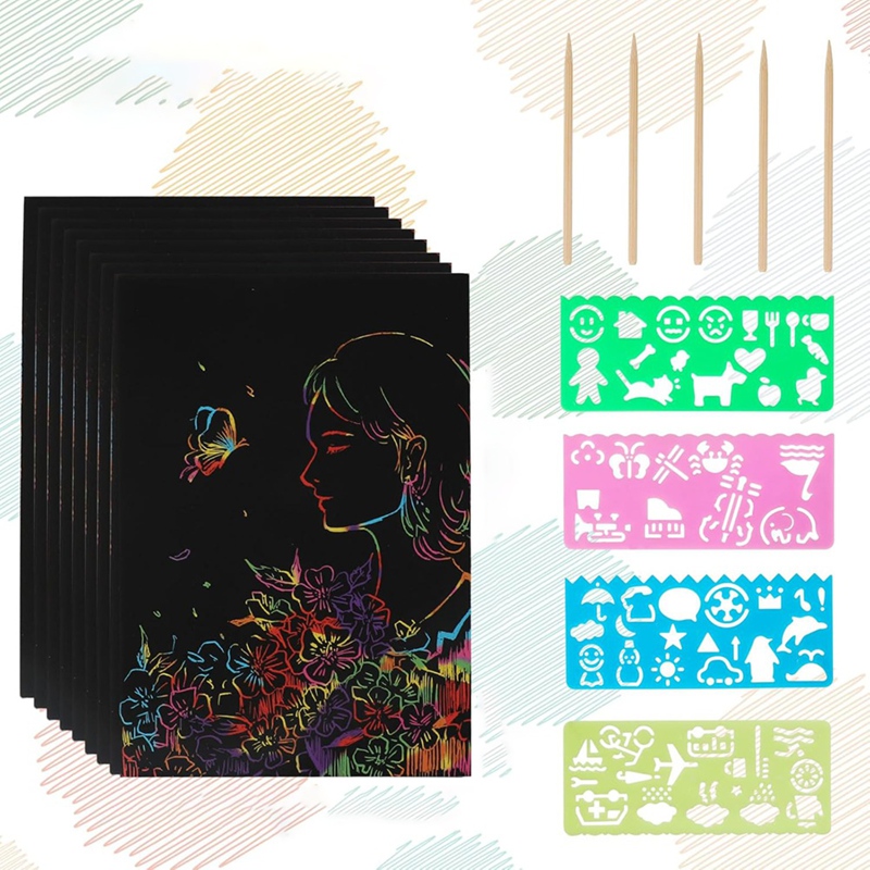 Scratch Paper Art Set, Black C – Party Games Kit Bewertung und Preis