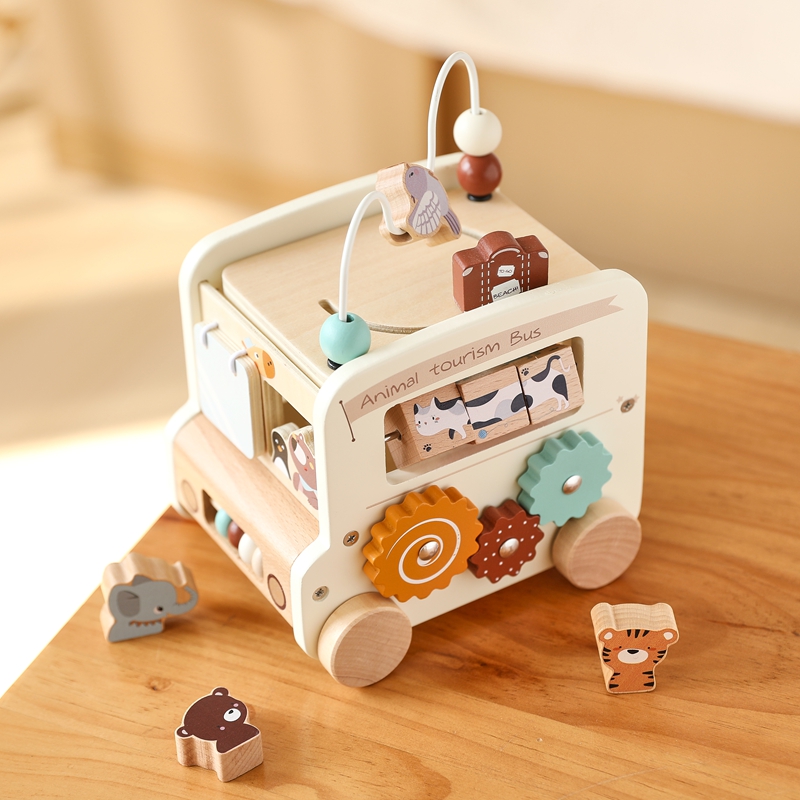 Montessori Wooden Children Toy – Party Games Bus Bewertung und Preis