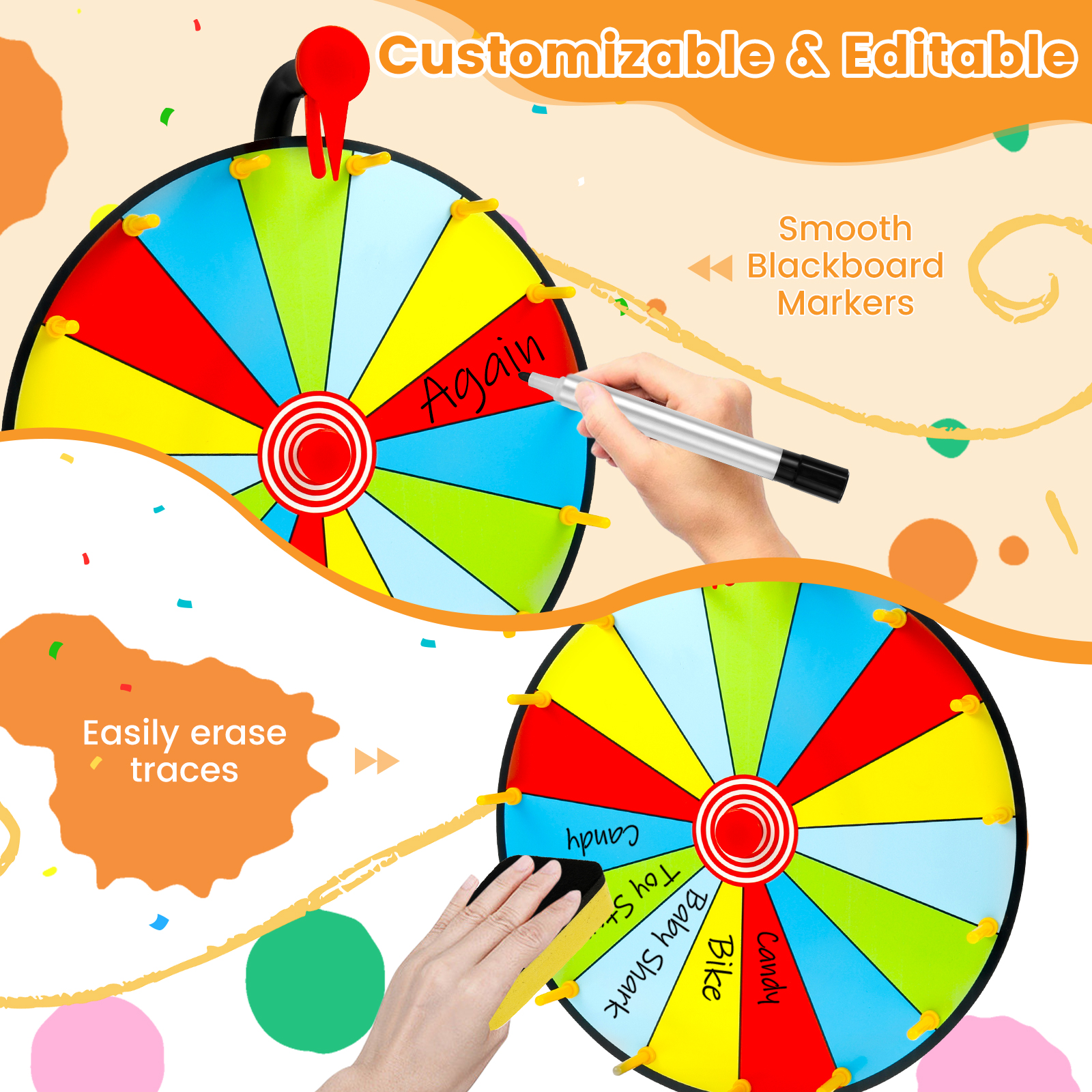 DIY Interactive Game Spin Whee – Party Games Spin The Wheel Bewertung und Preis