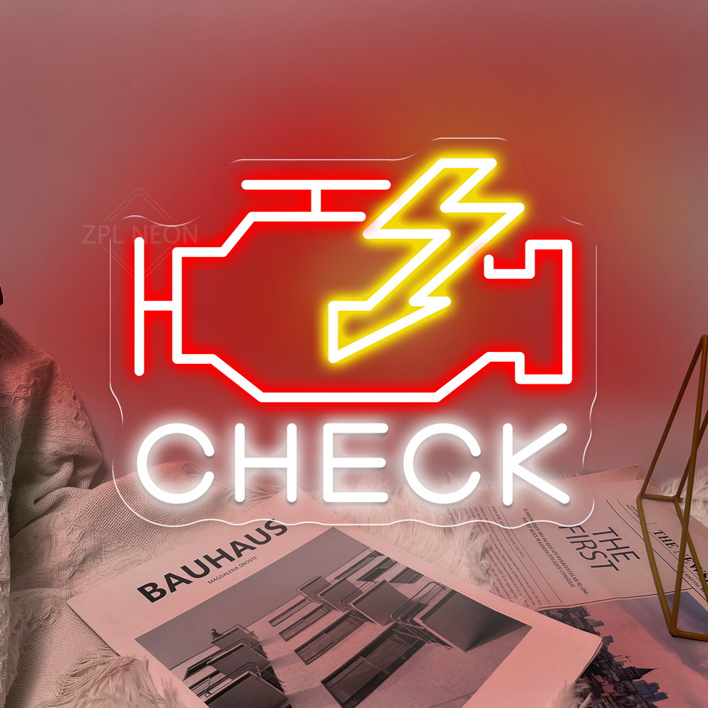 Check Engine Neon Sign Led Lig – Party Games Shop Bewertung und Preis