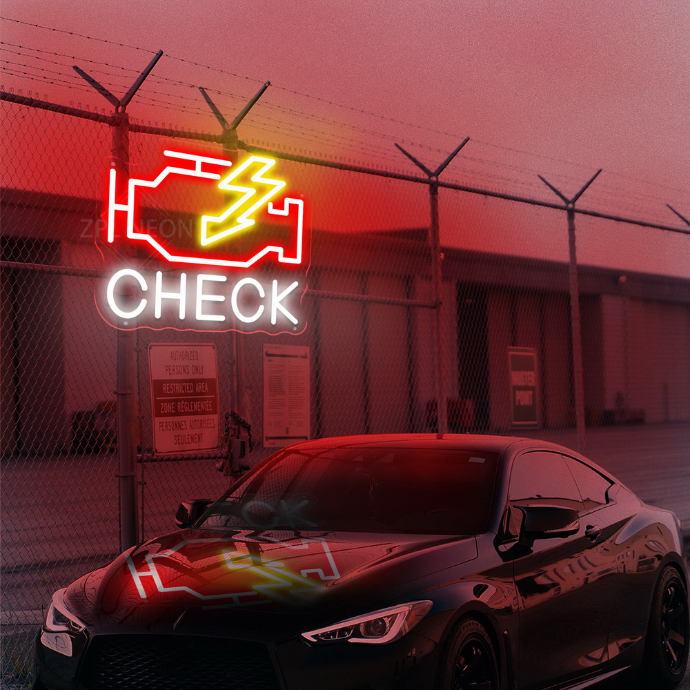 Check Engine Neon Sign Led Lig – Party Games Shop Bewertung und Preis
