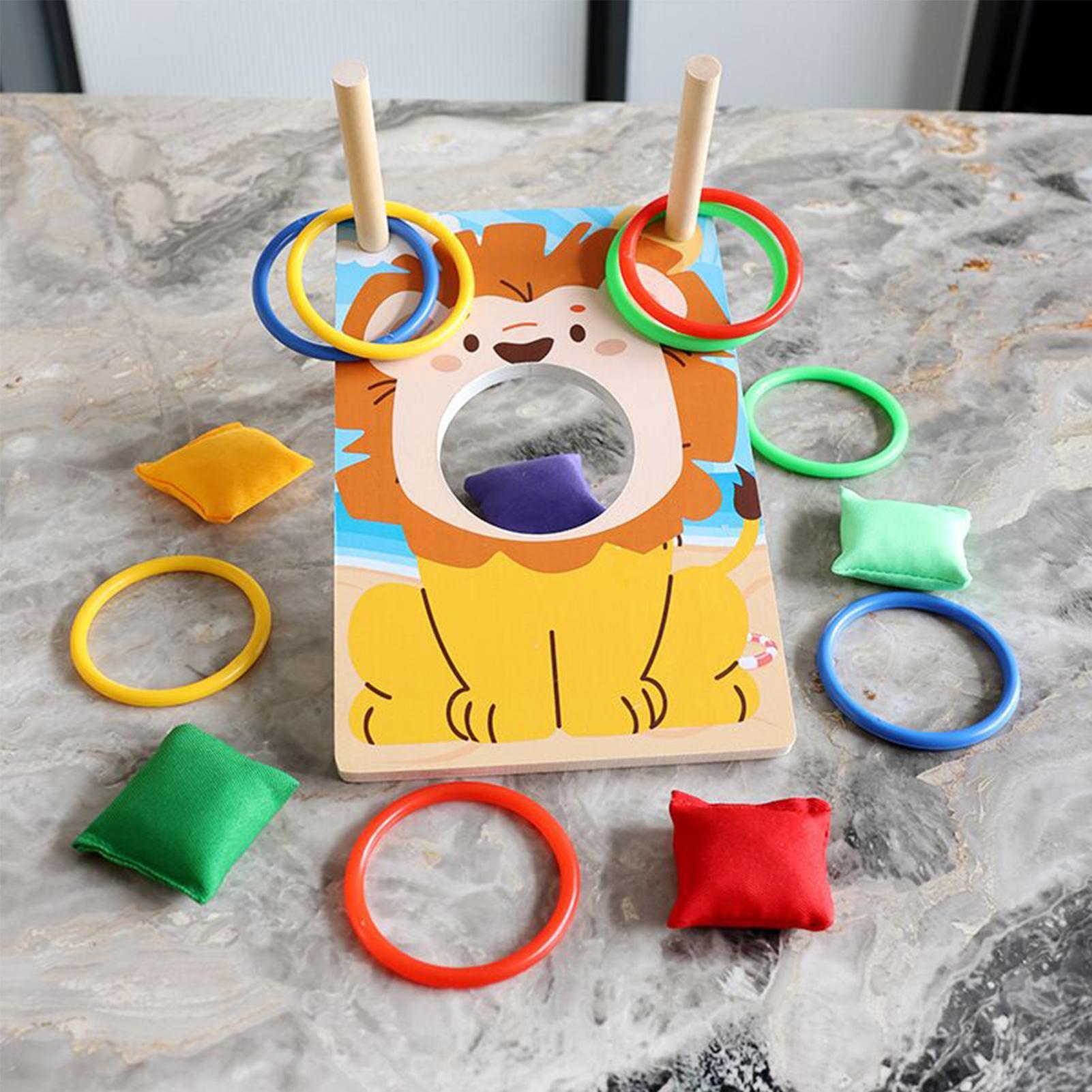 Wooden Bean Bag Toss Game Ring – Party Games Adults Indoor Bewertung und Preis
