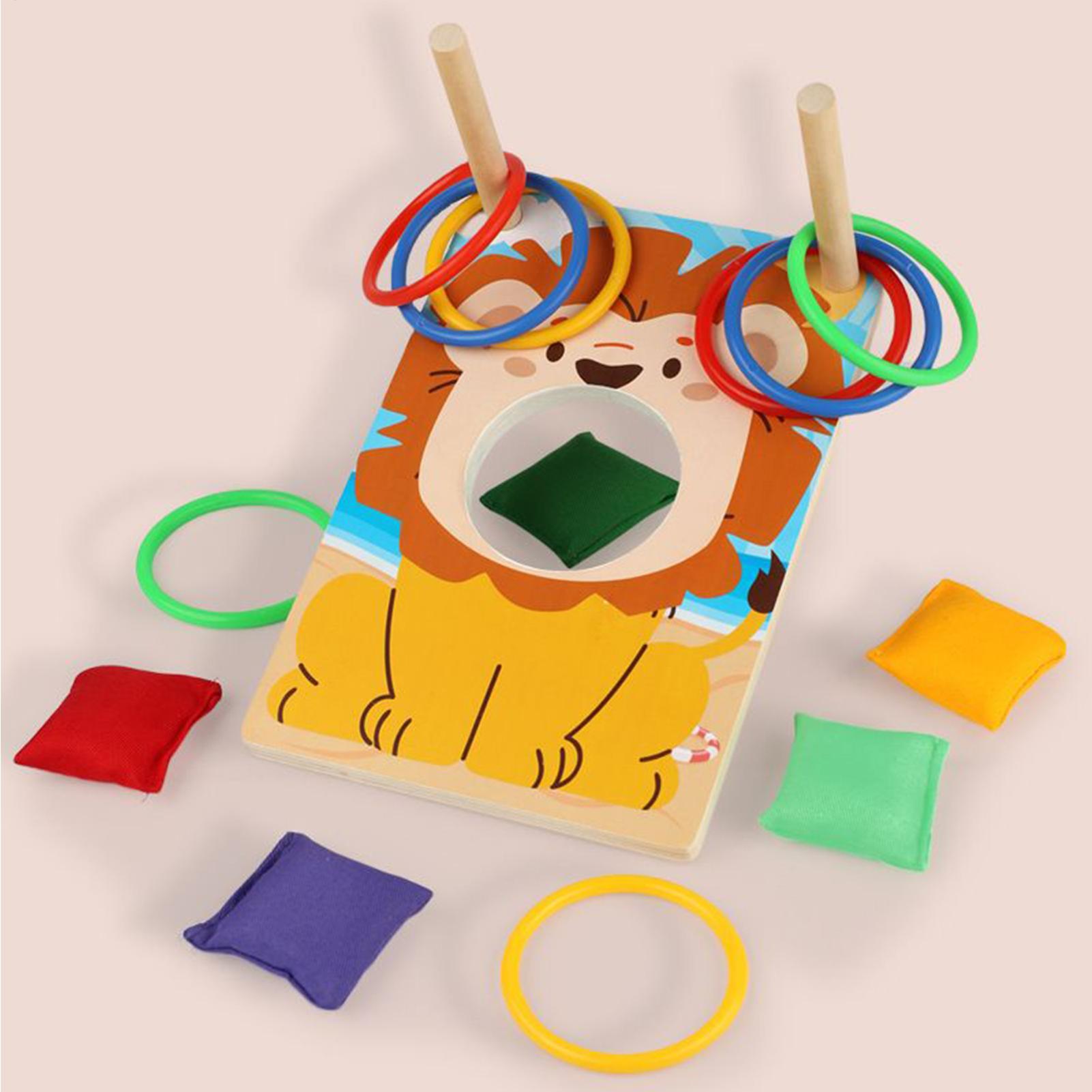 Wooden Bean Bag Toss Game Ring – Party Games Adults Indoor Bewertung und Preis