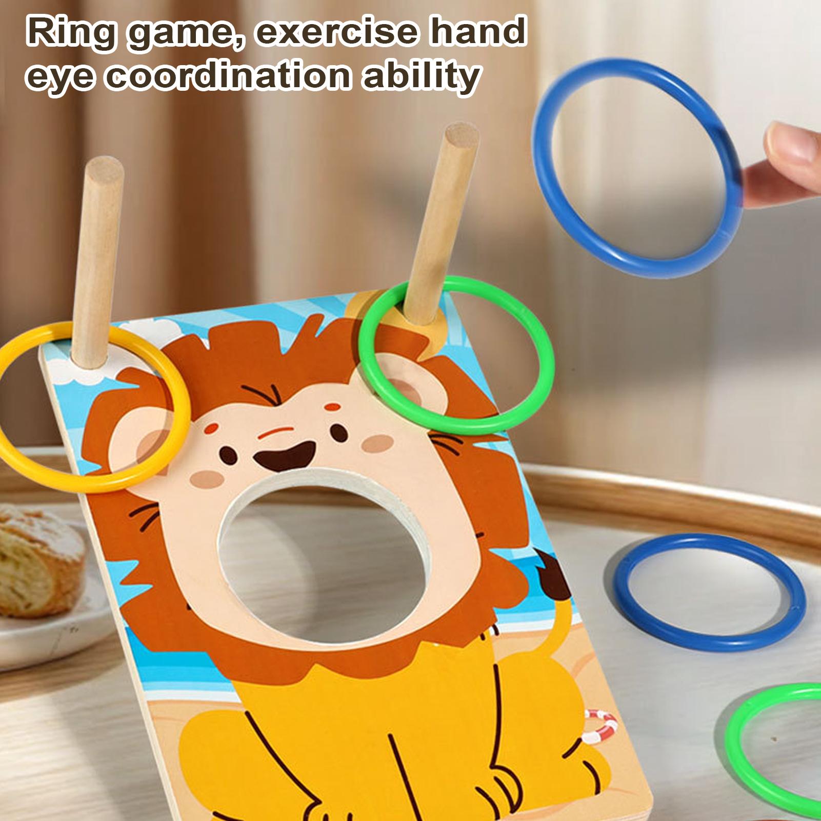 Wooden Bean Bag Toss Game Ring – Party Games Adults Indoor Bewertung und Preis