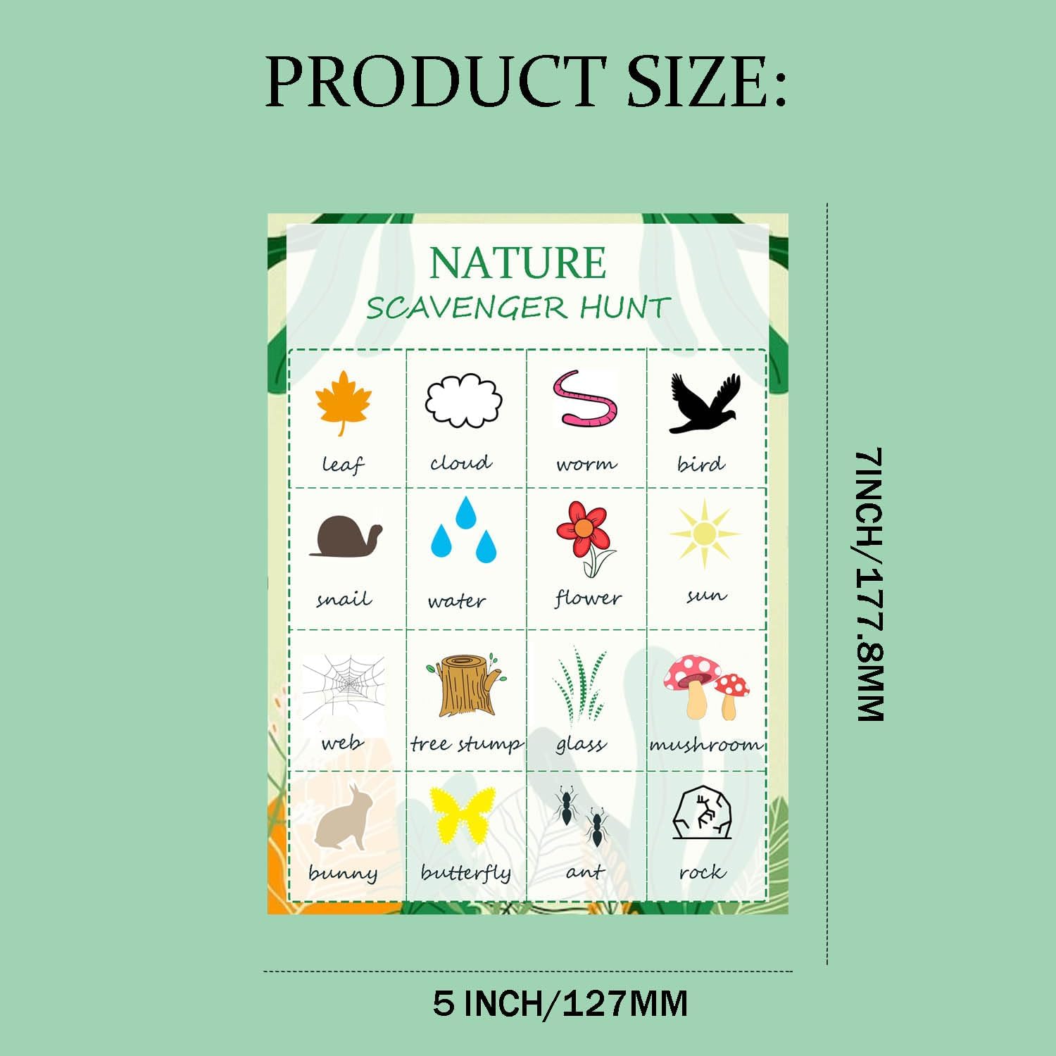 Nature Scavenger Hunt Cards Na – Scavenger Hunt Card Bewertung und Preis