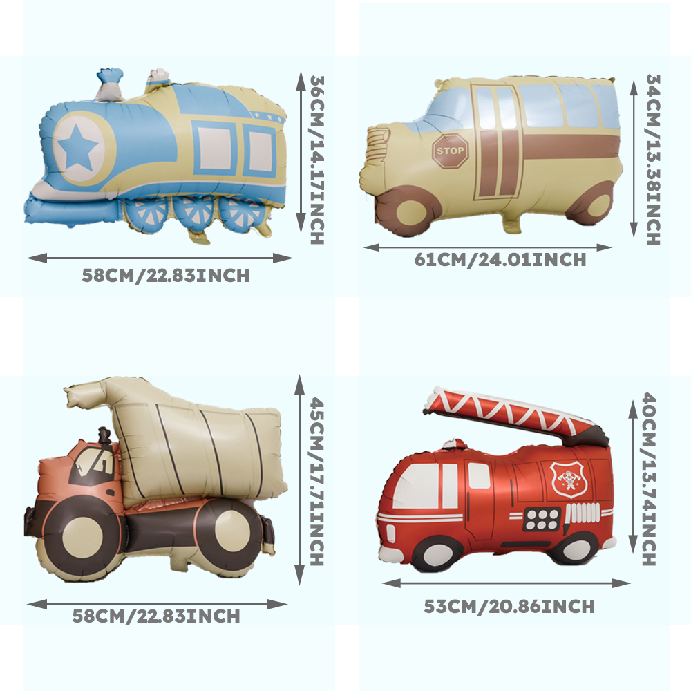 Cartoon Car Balloon, Fire Engi – Party Games Bus Bewertung und Preis