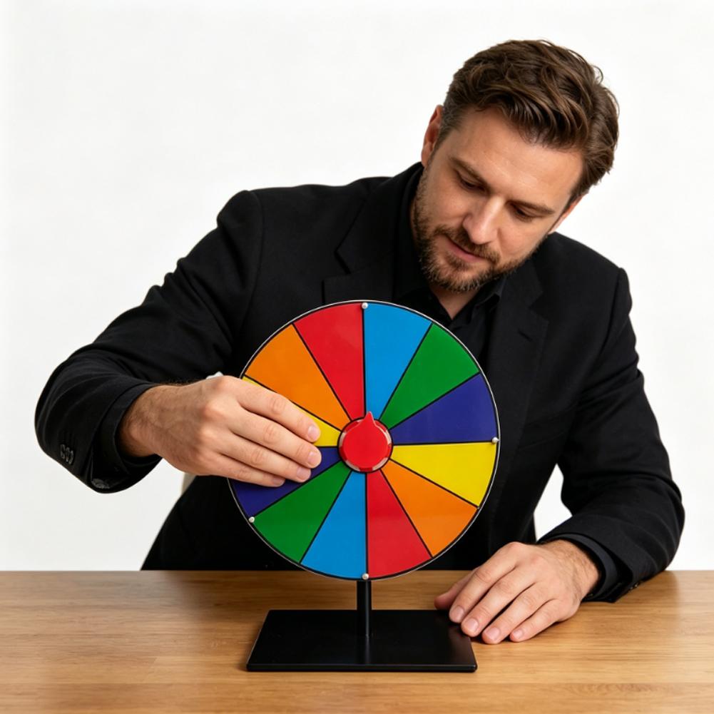 20cm Tabletop Prize Wheel Colo – Party Games Spin The Wheel Bewertung und Preis