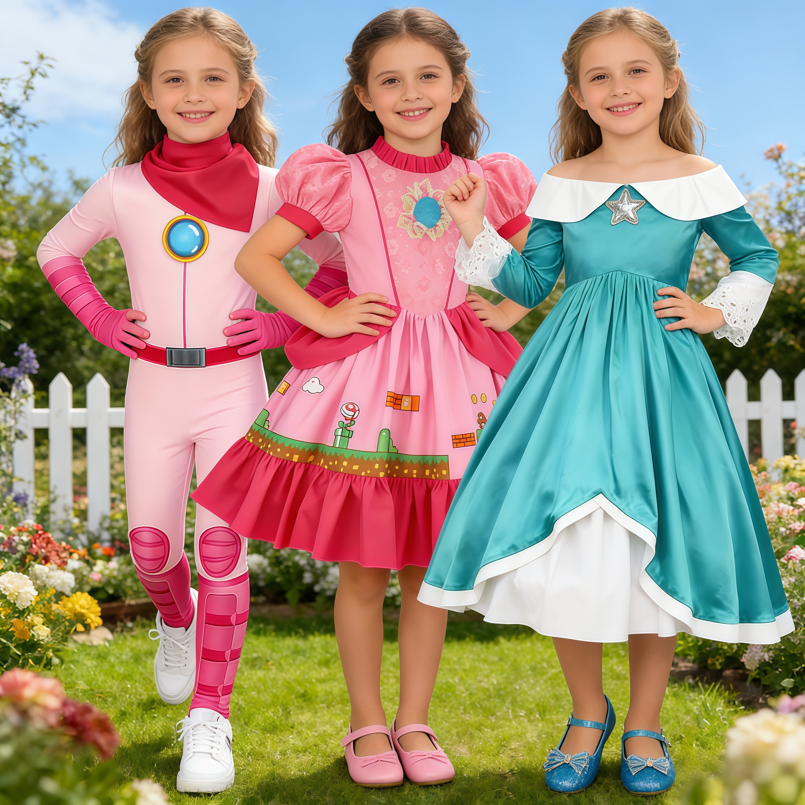 Girls Peach Princess Jumpsuit  – Party Games Quiz Bewertung und Preis
