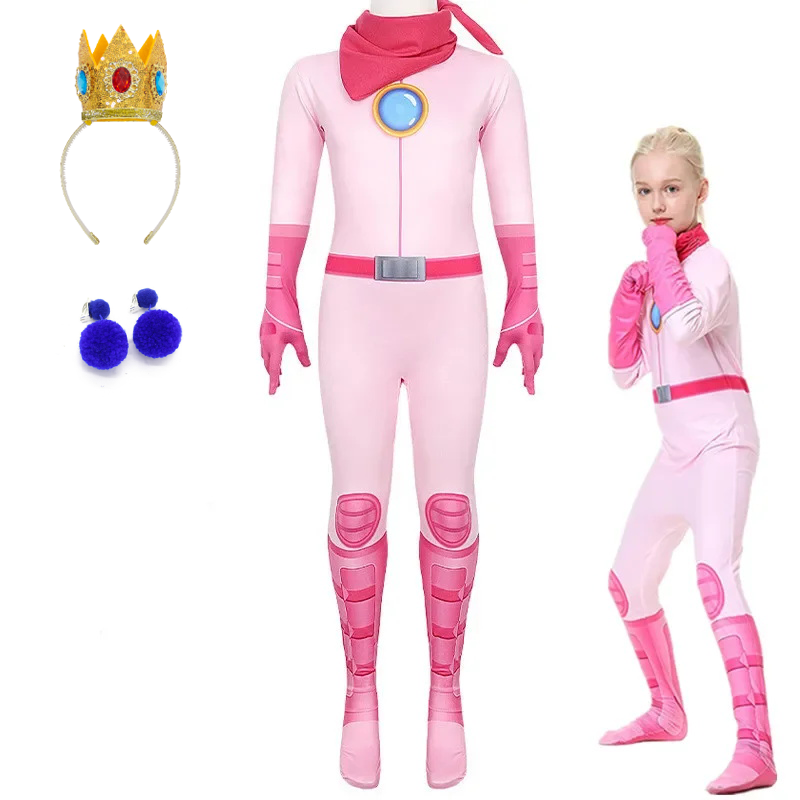 Girls Peach Princess Jumpsuit  – Party Games Quiz Bewertung und Preis