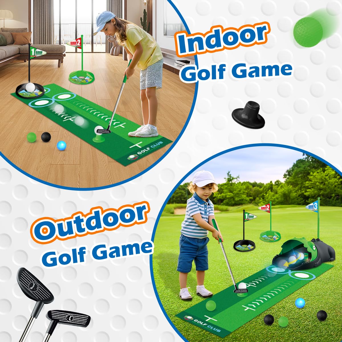 Kids Toy Golf Club Set with  L – Cornhole Board Set Bewertung und Preis