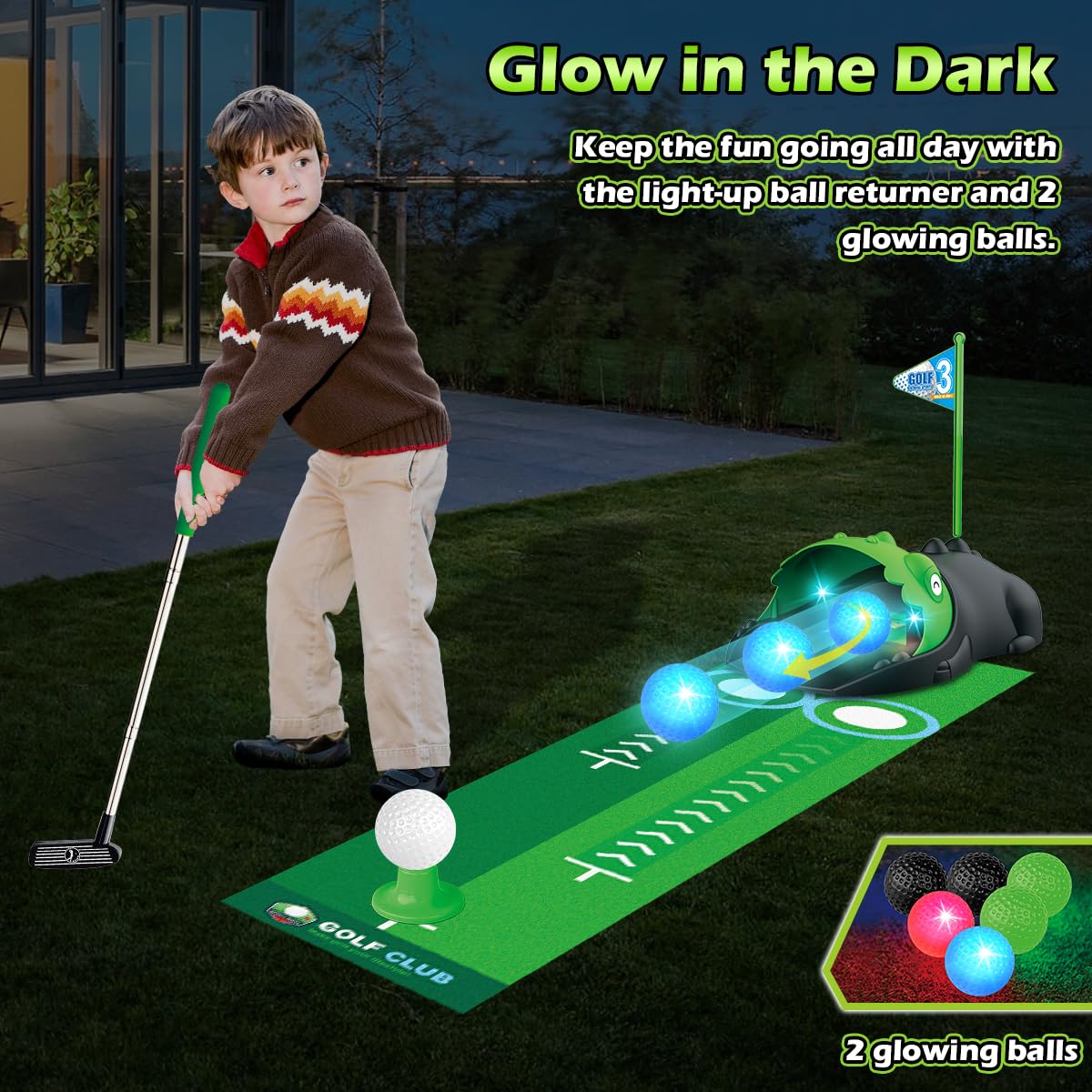 Kids Toy Golf Club Set with  L – Cornhole Board Set Bewertung und Preis