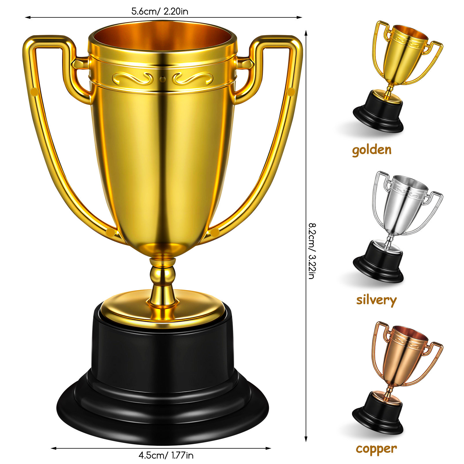3Pcs Trophy Award Kids Small S – Party Games Competition Bewertung und Preis