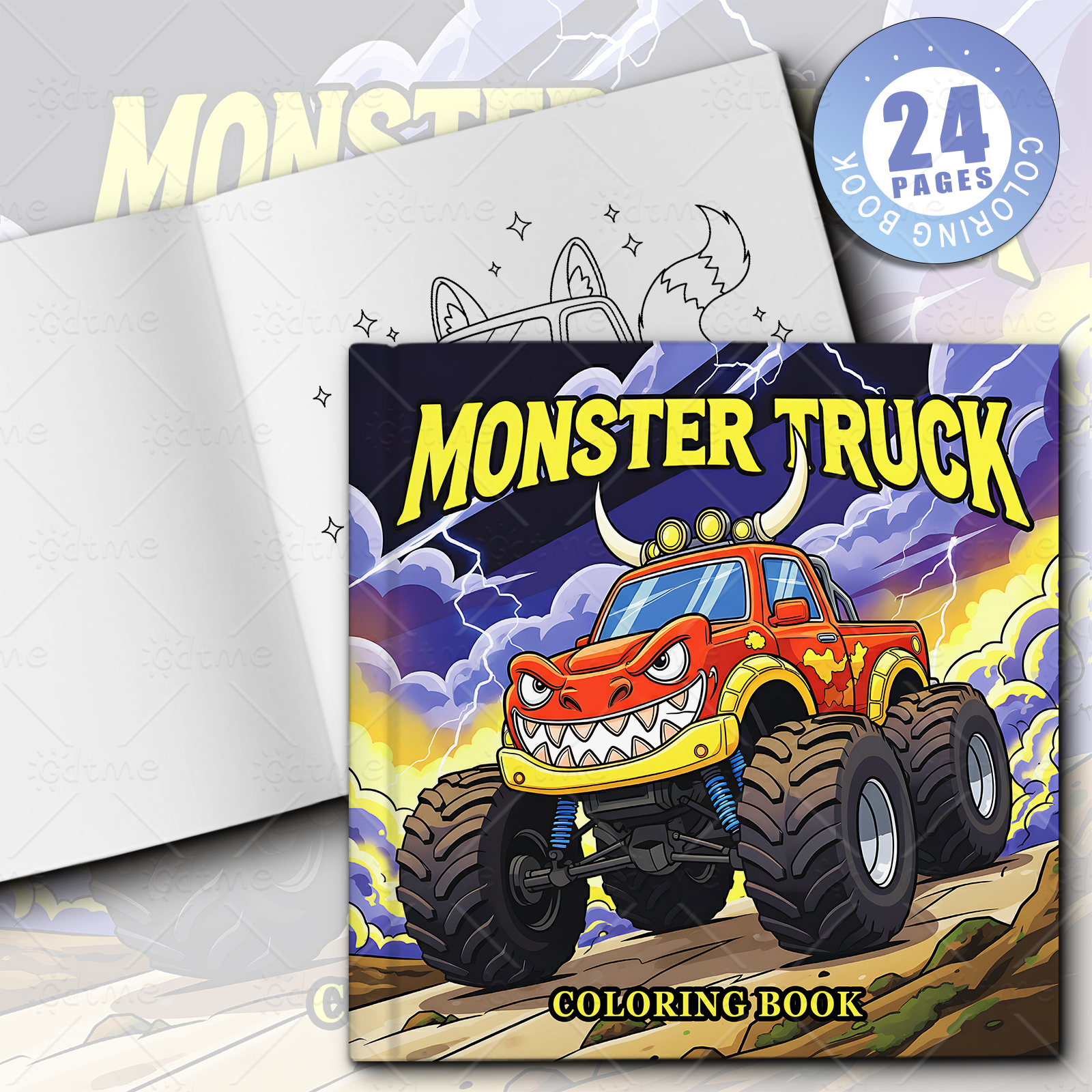 MONSTER TRUCK Coloring Book fo – Party Games Quiz Bewertung und Preis