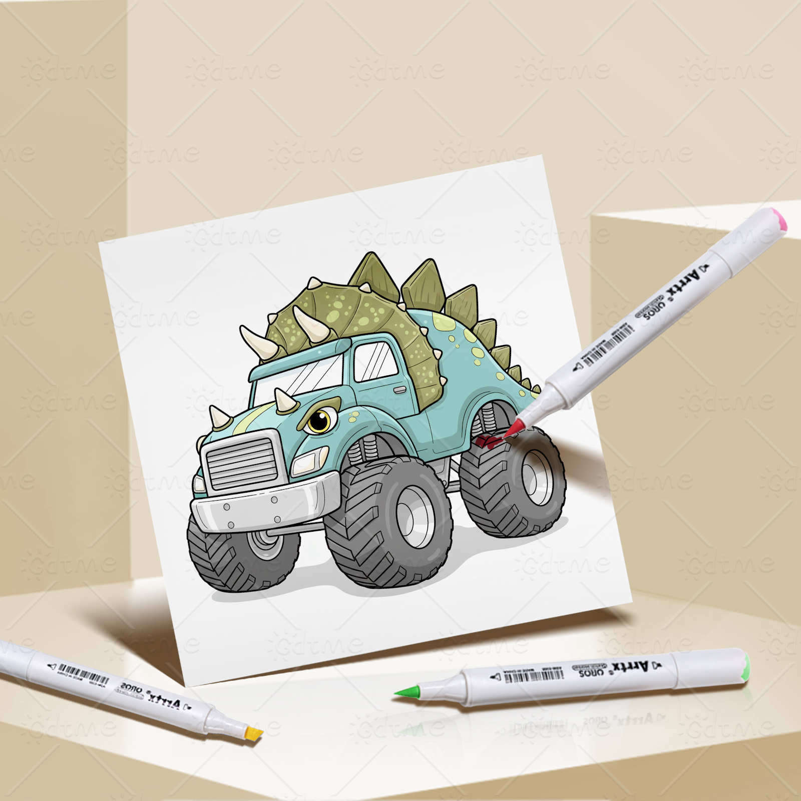 MONSTER TRUCK Coloring Book fo – Party Games Quiz Bewertung und Preis