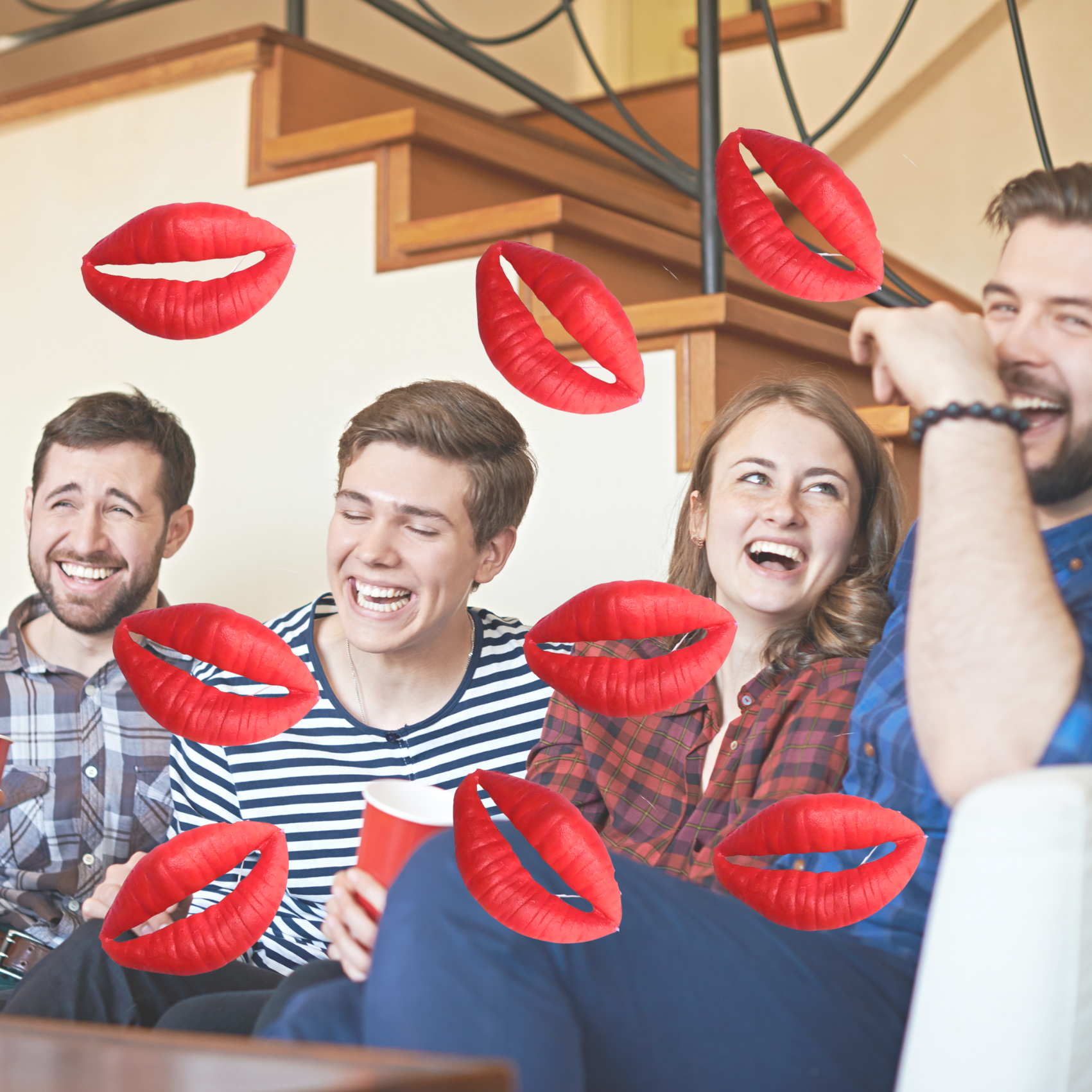 4pcs lips props, wedding game  – Party Games Adults Indoor Bewertung und Preis