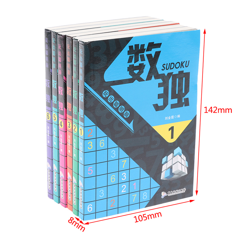 New Hot 6 Books/Set Sudoku Thi – Party Games New Year Bewertung und Preis