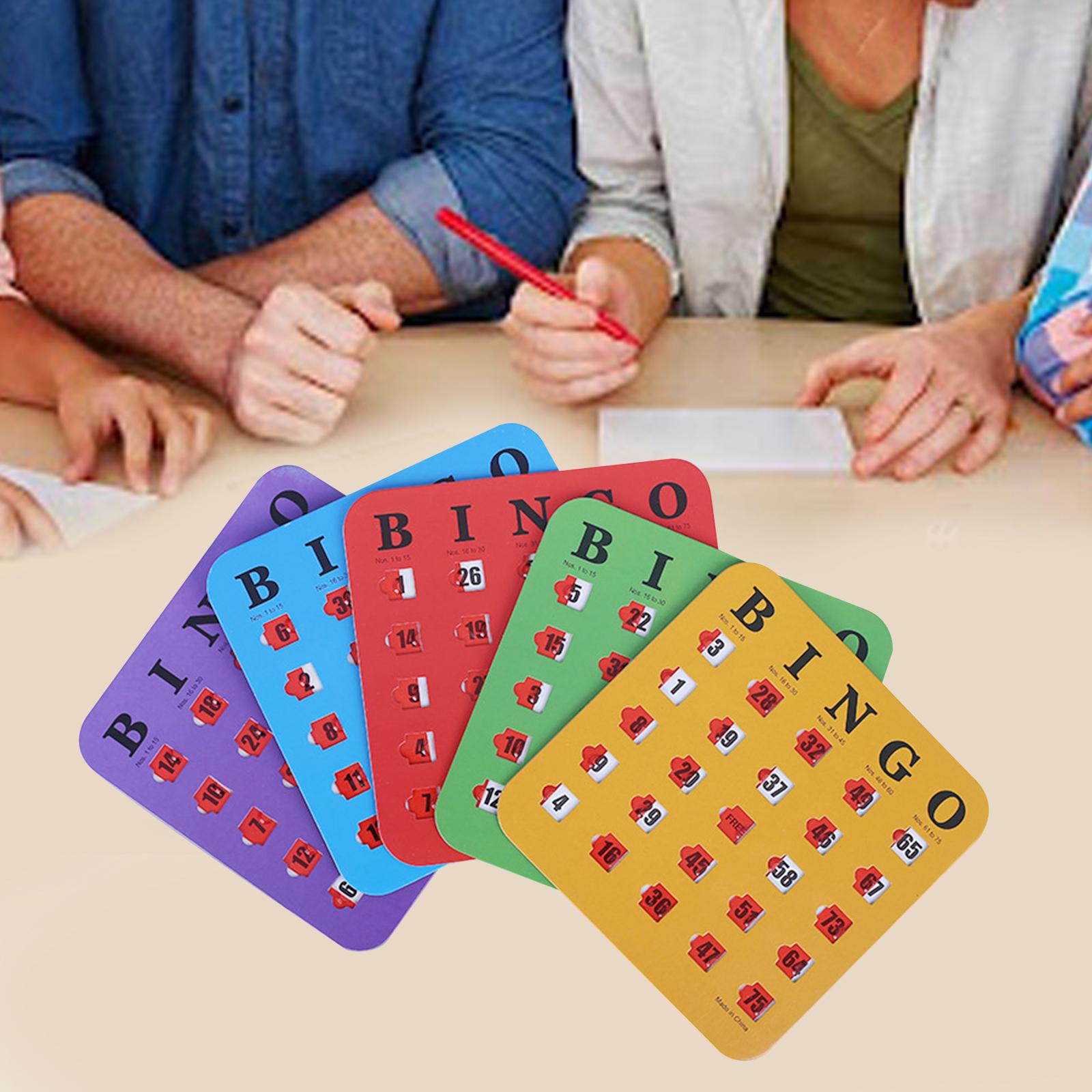 5 Pieces Large Print Bingo Car – Party Games For Adults Large Group Bewertung und Preis