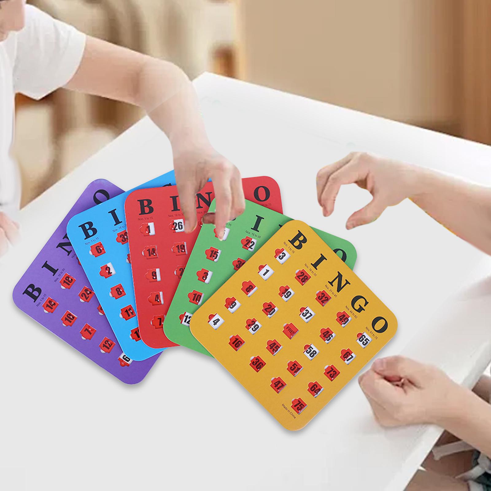 5 Pieces Large Print Bingo Car – Party Games For Adults Large Group Bewertung und Preis