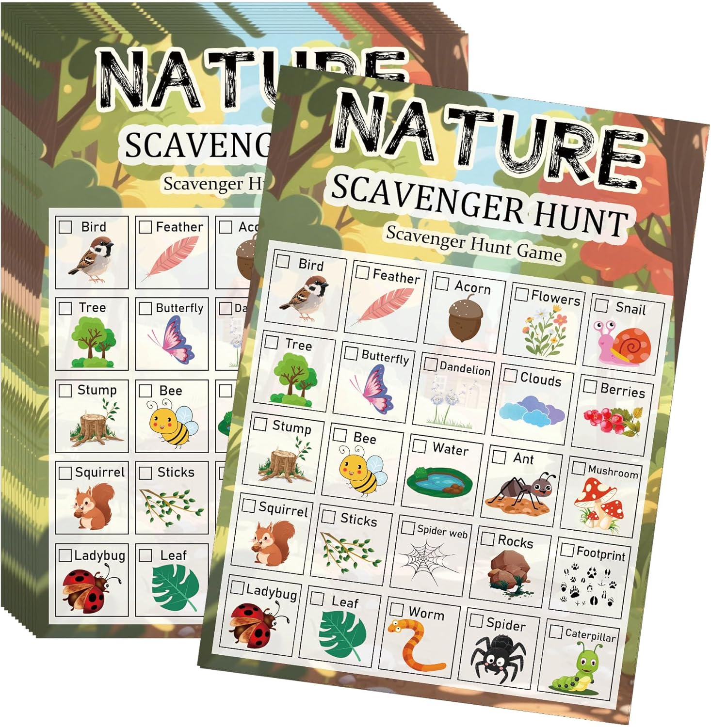30 Pcs Nature Scavenger Hunt C – Scavenger Hunt Card Bewertung und Preis